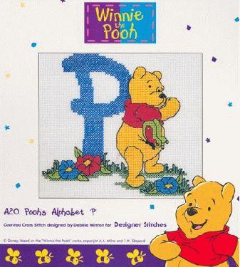 Disney Winnie the Pooh P Kreuzstich-Muster